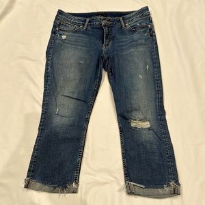 Silver Capri jeans